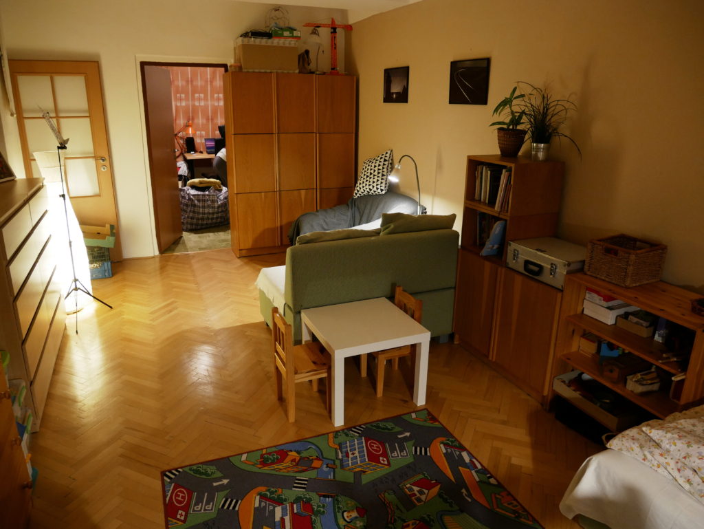bydlení, minimalismus, Marcela Sobotová, malý prostor, jak uspořádat, dětský pokoj, obývací pokoj